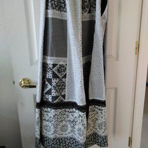 Misses Patchwork Tie-Wrap Skirt 1970s Size 4-6ish